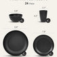 Quatish 24 Piece Plates and Bowls