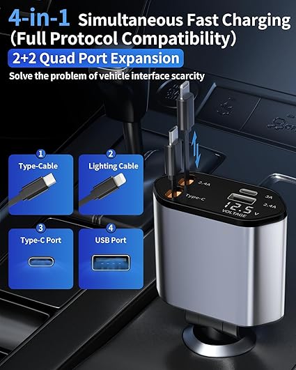 Retractable Car Charger